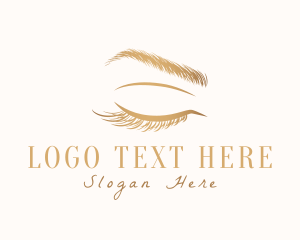 Eyelid - Feminine Eyebrow Eyelashes logo design