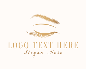Lashes - Feminine Eyebrow Eyelashes logo design