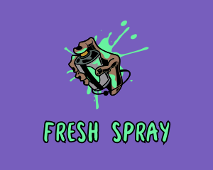 Spray Paint Graffiti  logo design