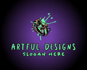 Spray Paint Graffiti  logo design