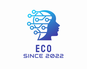 Circuit - Human Technology Artificial Intelligence logo design