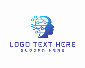 Ai - Human Technology Artificial Intelligence logo design