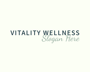 Beauty Cursive Wellness logo design