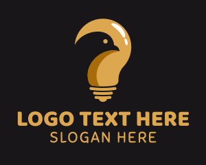 Pigeon - Eagle Light Bulb logo design