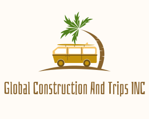 Tropical Camper Van logo design