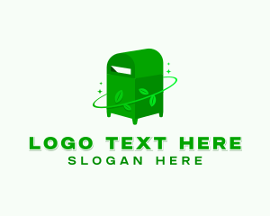 Recycling Bin - Eco Waste Disposal logo design