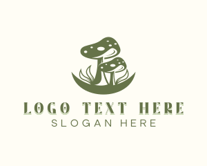 Therapeutic - Natural Organic Mushroom logo design