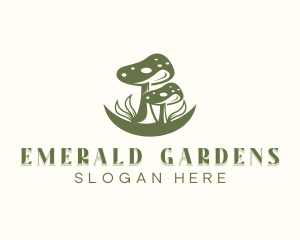 Natural Organic Mushroom logo design