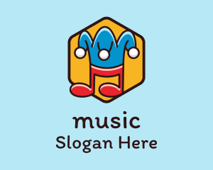 Funny Jester Music  logo design