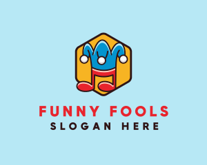 Clown - Funny Jester Music logo design