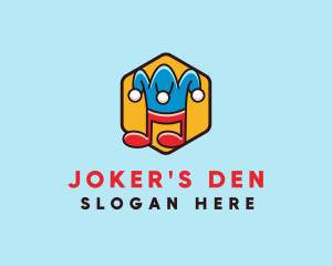 Joker - Funny Jester Music logo design