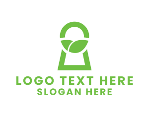 Vegan - Green Secret Garden logo design