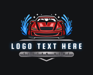 Auto Detailing - Car Wash Garage logo design