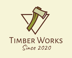 Timber - Lumberjack Axe Woods logo design