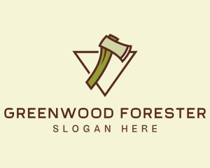 Forester - Lumberjack Axe Woods logo design