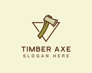 Woodcutter - Lumberjack Axe Woods logo design