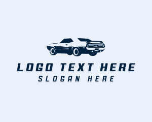 Muscle Car - Car Vehicle Detailing logo design
