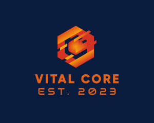 Core - Digital Tech Cube logo design