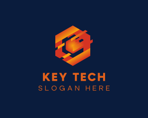 Digital Tech Cube logo design