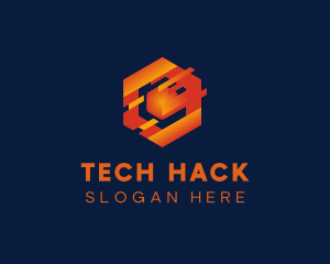 Digital Tech Cube logo design