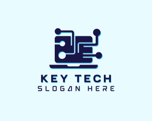 Tech Computer Microchip logo design