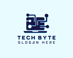 Computer - Tech Computer Microchip logo design
