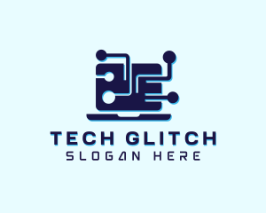 Tech Computer Microchip logo design