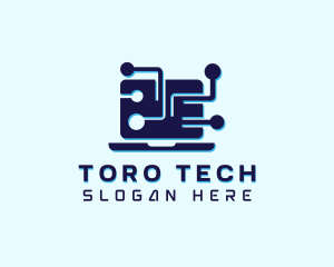 Tech Computer Microchip logo design