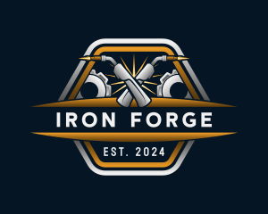 Iron Welding Maintenance logo design