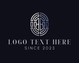 Oval - Labyrinth Lucky Charm logo design