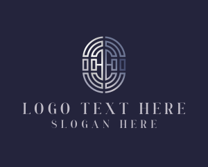 Feng Shui - Labyrinth Lucky Charm logo design