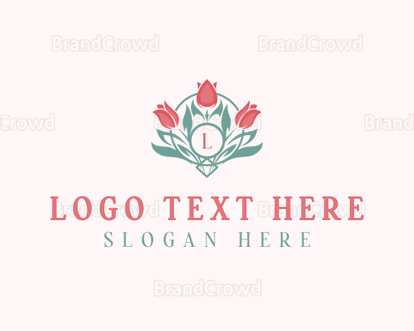 Tulip Floral Beauty Logo