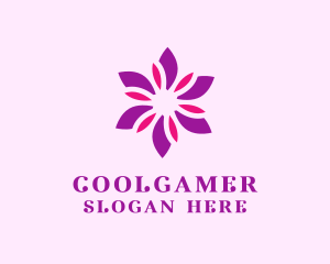 Blooming Purple Flower Logo