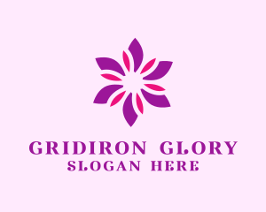 Blooming Purple Flower Logo