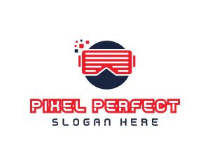 Tech Pixel VR logo design