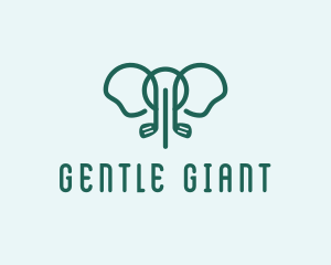 Elephant - Elephant Golf Club logo design