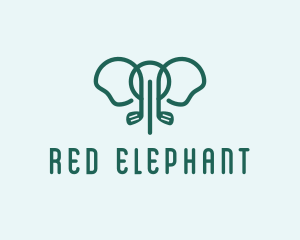 Elephant Golf Club logo design