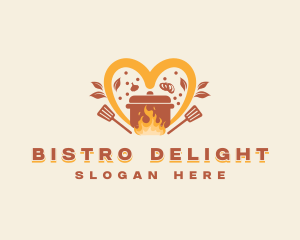 Casserole Spatula Restaurant logo design