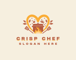 Casserole Spatula Restaurant logo design