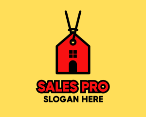 Red House Sale Tag logo design