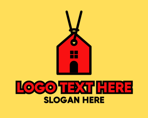 Homewares - Red House Sale Tag logo design