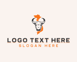 Map - Vietnam Water Buffalo logo design