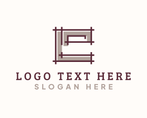 Modern - Property Contractor Letter E logo design