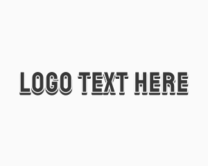 Typography - Strong Bold Minimalist logo design