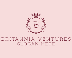 Royal Wreath Beauty Brand logo design