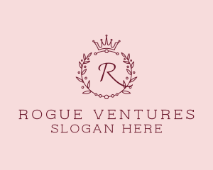 Royal Wreath Beauty Brand logo design