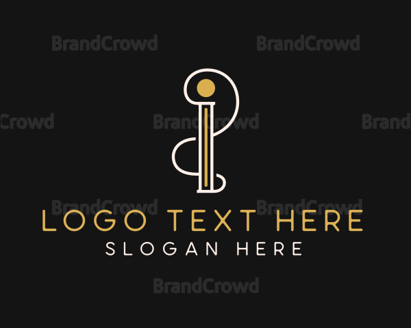 Stylish Tailoring Boutique Letter I Logo
