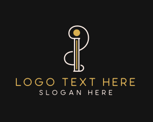 Wedding Planner - Stylish Tailoring Boutique Letter I logo design