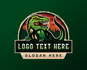 Dinosaur - Wild Tyrannosaurus Dinosaur logo design