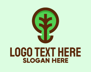 Modern Natural Tree  Logo